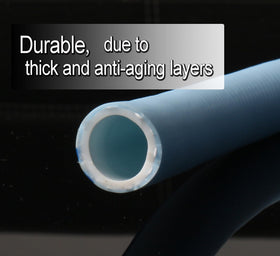 Atlantic short leader hose 3ft aids quick faucet-to-main hose connections.