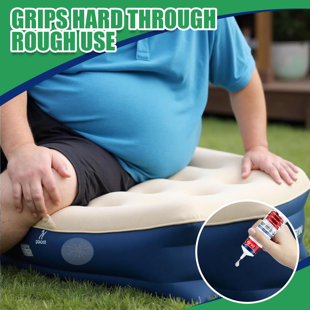 ATLASBOND anti-clog design ensures smooth patch application.