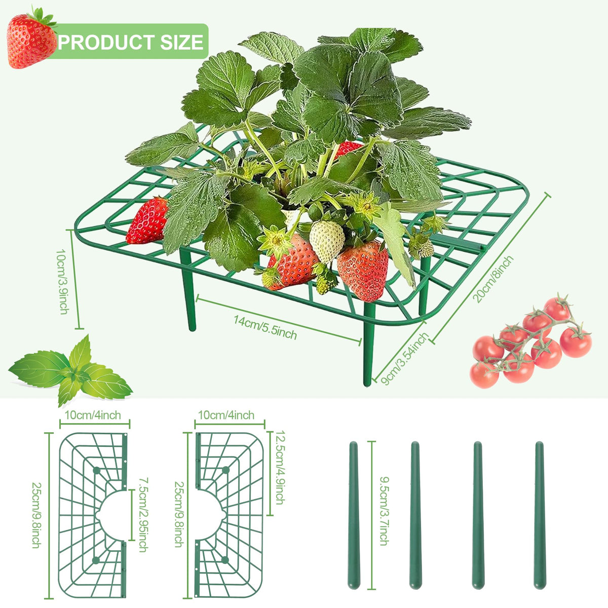 ATLIKE Protects berries, keeps soil off fruit for cleaner picking