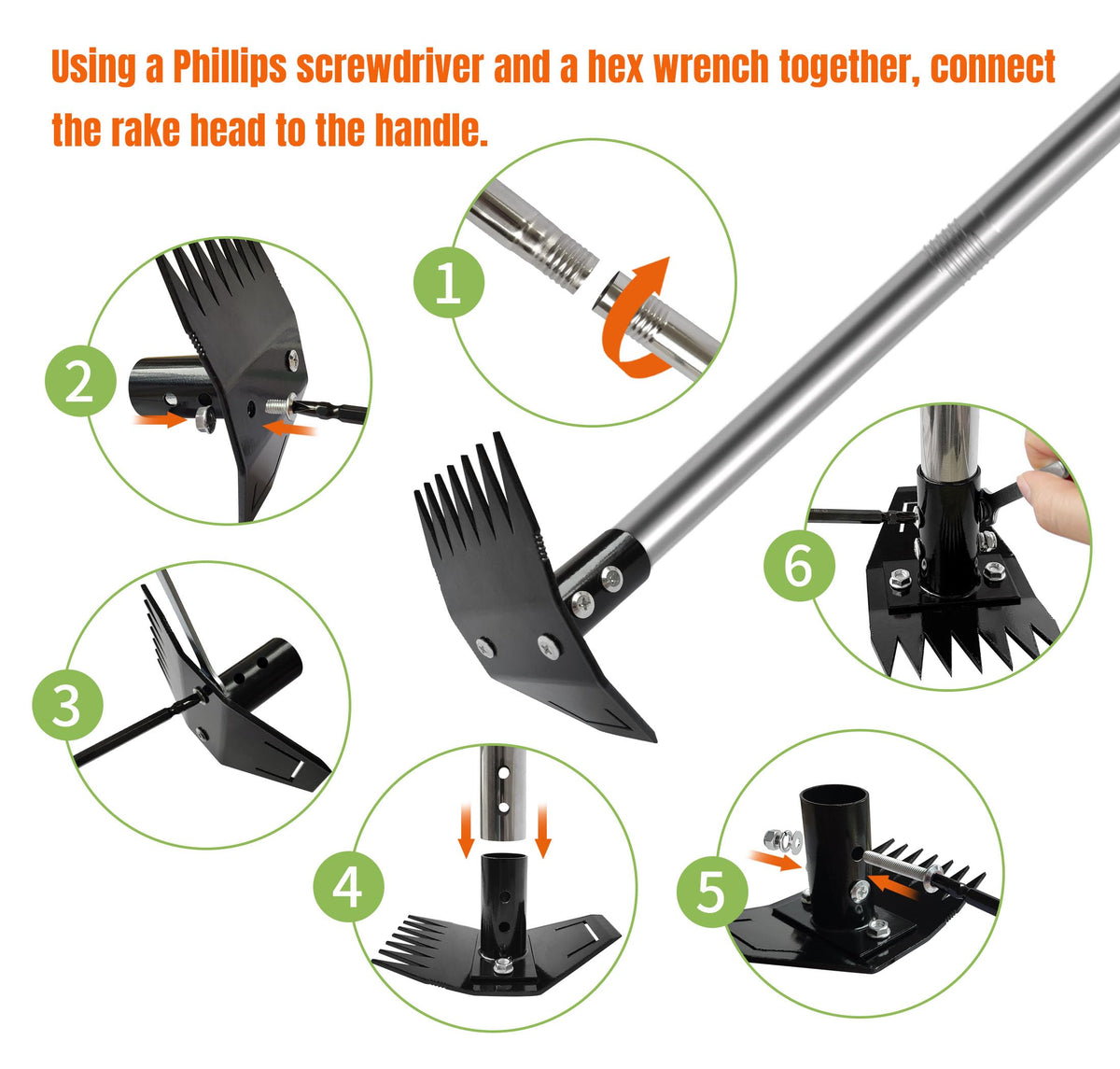 ATLRGISL tool removing crabgrass and dandelions with roots lifted