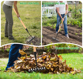 Durable ATLRGISL rake used to maintain lawns and flower beds