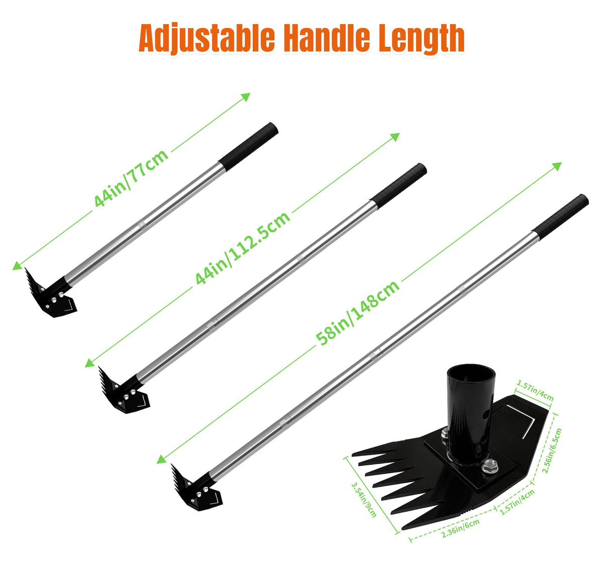 ATLRGISL versatile garden tool for weed control and soil tasks