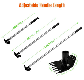 ATLRGISL versatile garden tool for weed control and soil tasks