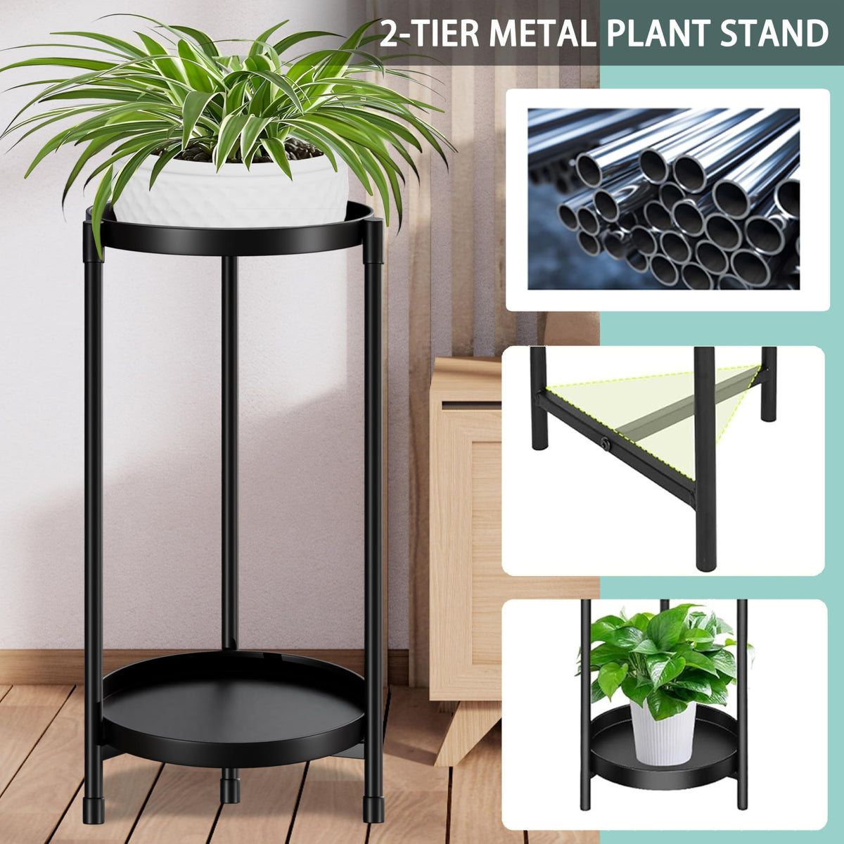 Atpddpey indoor outdoor plant display offers versatile decor for living rooms or patios.