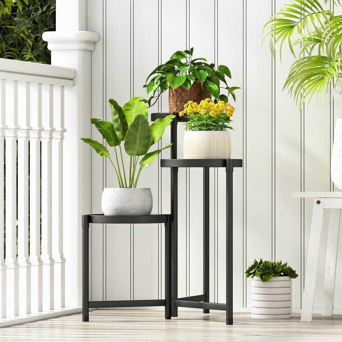 Atpddpey tall stand suitable for patios, balconies, and indoors.