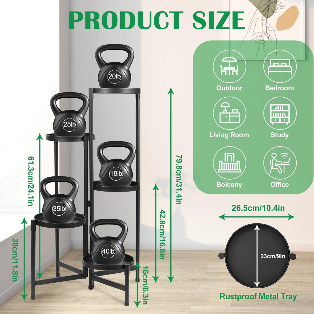 Atpddpey pentagonal support creates a sturdy, balanced plant arrangement