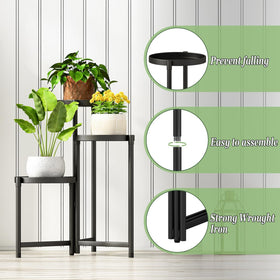 Atpddpey quick-assembly plant stand without screws.
