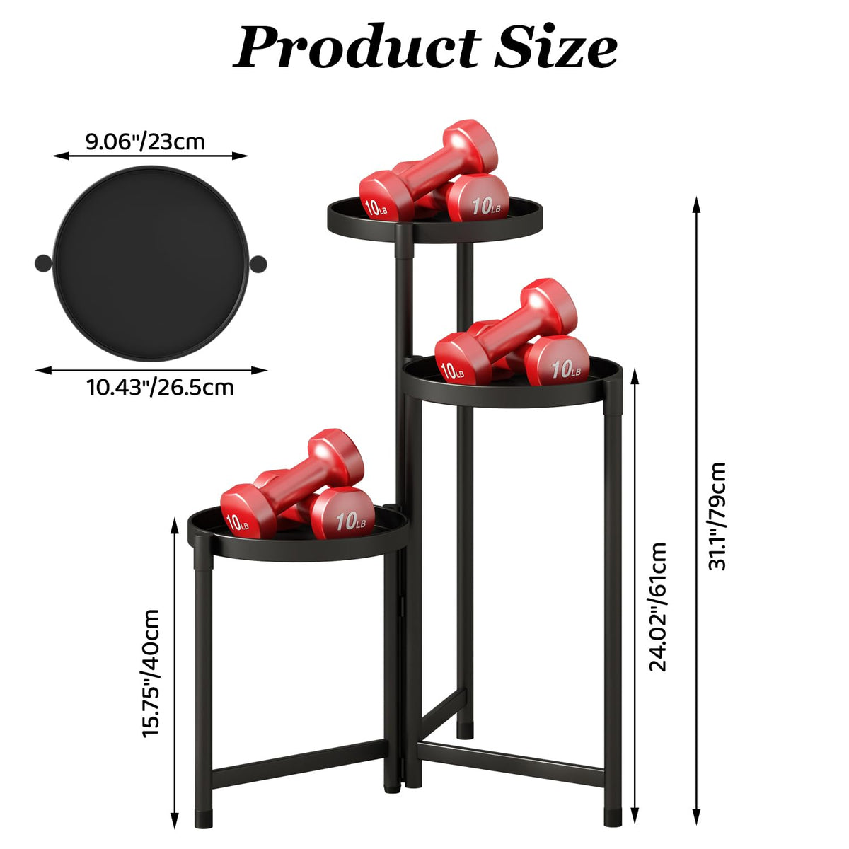 Atpddpey stand showing round foot pads protecting floors.