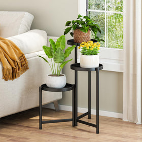 Atpddpey plant stand with spiral structure for balanced sunlight.