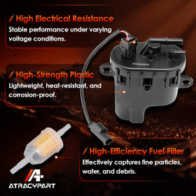 ATRACYPART durable-plastic-construction resists oil and corrosion for durability.