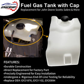 ATRACYPART fuel tank cap side view shows durable construction for mowing tasks.