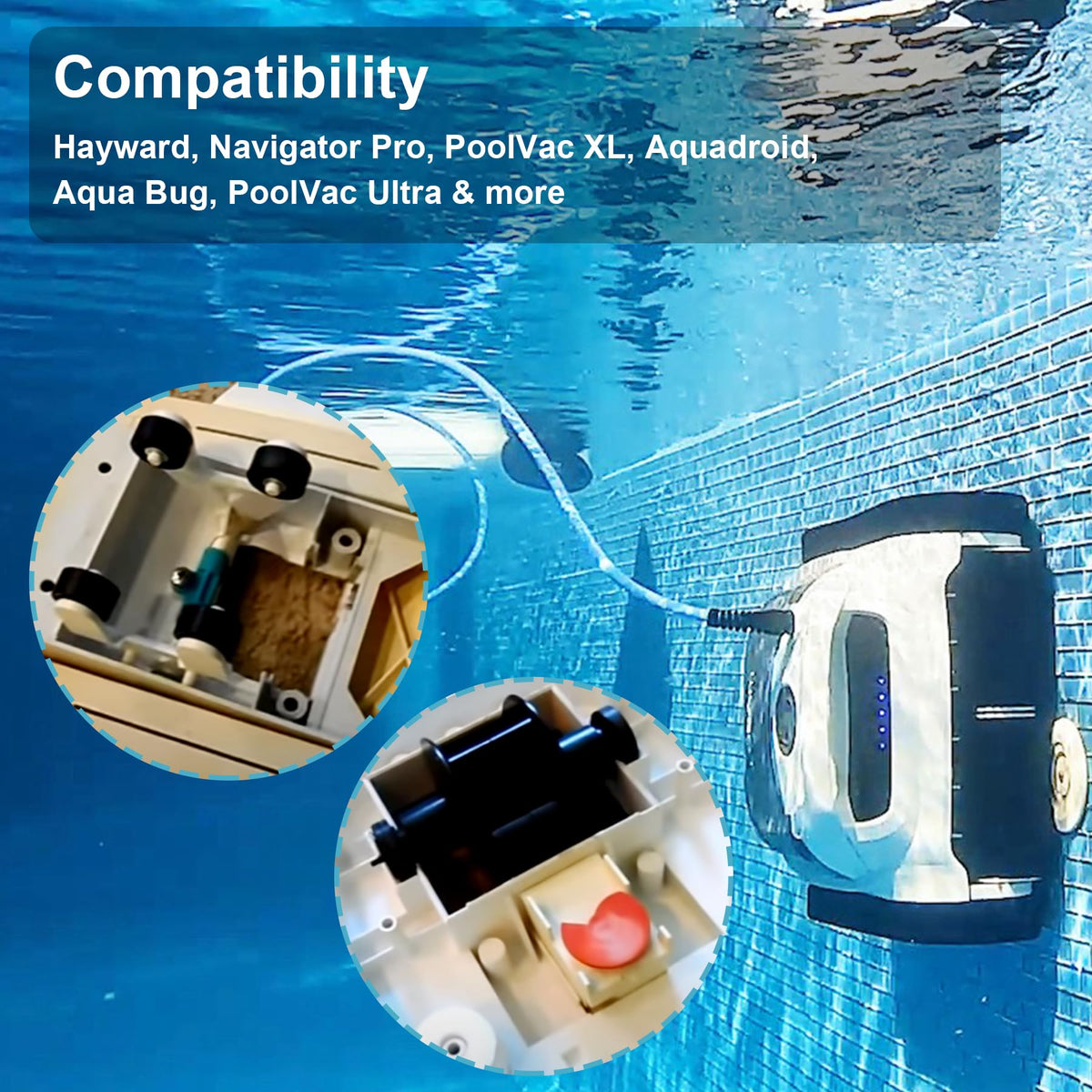 ATRACYPART navigator-compatible hose connection for smoother pool cleaning