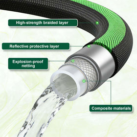 Aterr 10-pattern nozzle with ergonomic grip for versatile watering tasks.