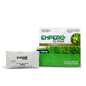 Atticus Empero Q-Pak being sprayed to control stubborn nutsedge in a lawn