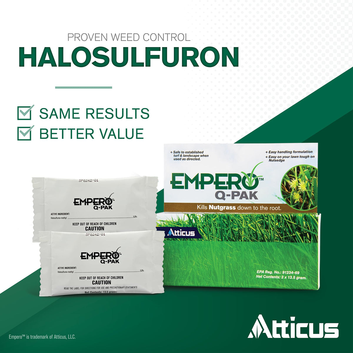 Atticus Empero Q-Pak pre-measured packet for simple mixing