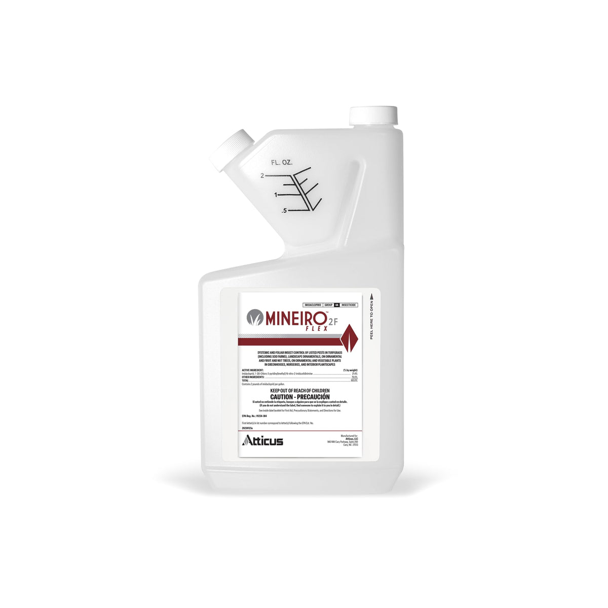 Atticus Mineiro 2F Flex bottle pour showing easy grub control setup for lawns