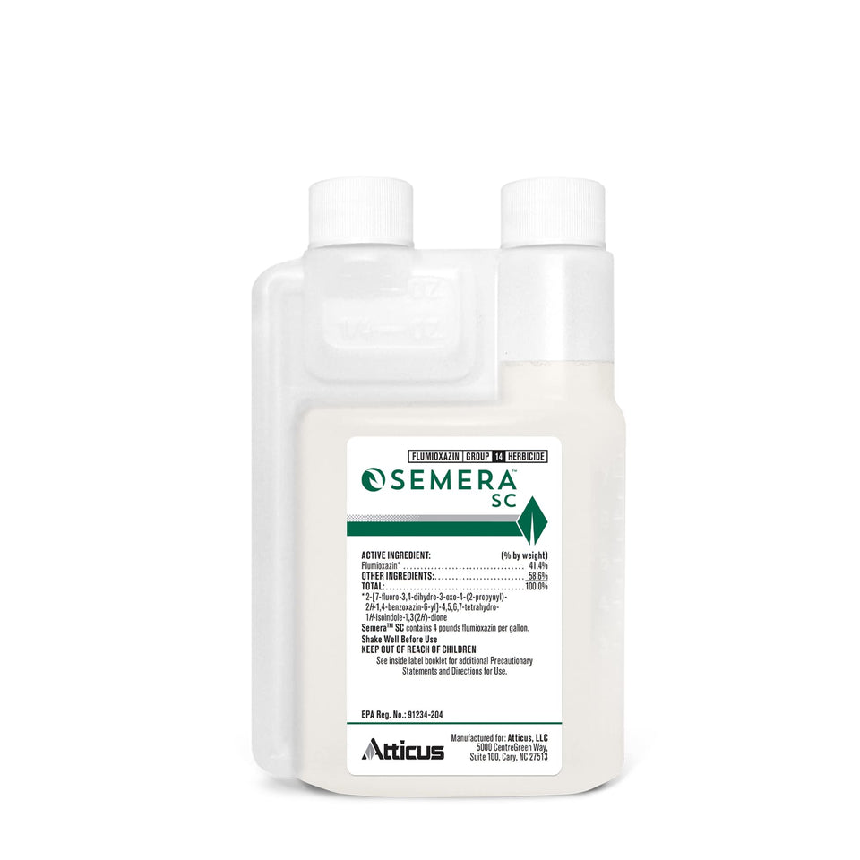 Atticus Semera SC bottle pour for easy mixing and season-long weed control.