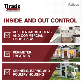 Atticus Tirade CS perimeter treatment around a building exterior.