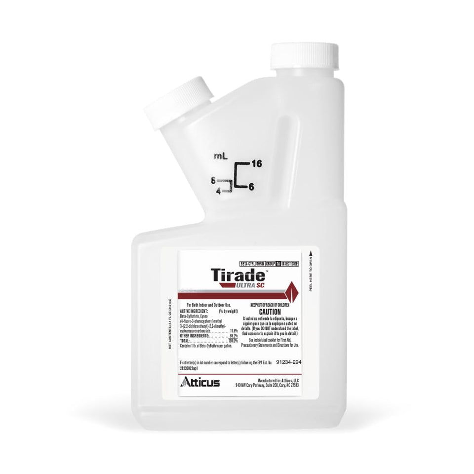 Atticus Tirade Ultra SC bottle front view for versatile insect control