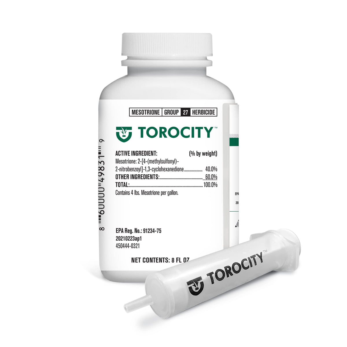 Atticus Torocity 8oz bottle ready for lawn weed control and precise dosing.