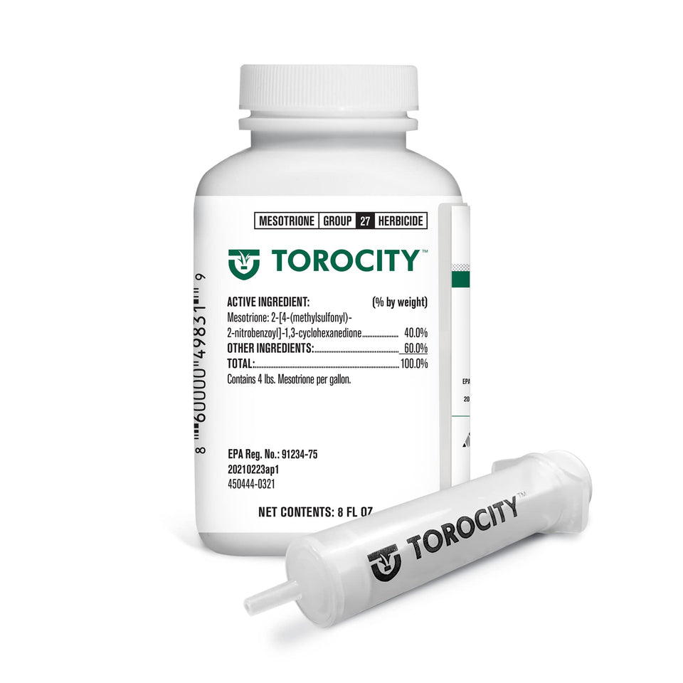 Atticus Torocity 8oz bottle ready for lawn weed control and precise dosing.