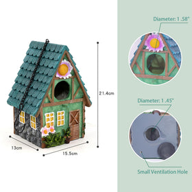 Attivolife garden-ready bird house blends with yard decor and wildlife.