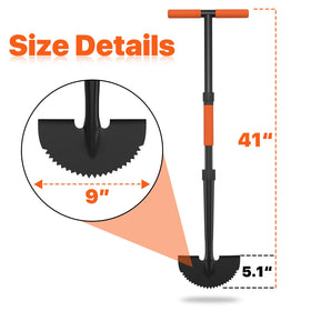 ATUHOLA metal shaft offers sturdy balance for precise edging tasks.