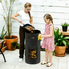 Atvkov garden-use compost bin converts scraps into garden-ready soil.