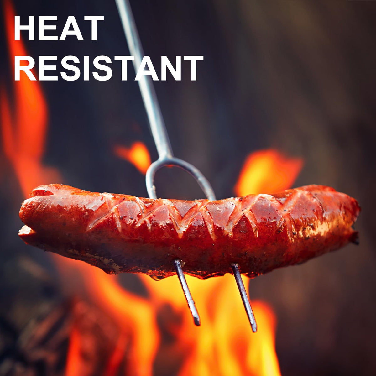ATZNZIK wooden handle stays cool and comfortable while grilling
