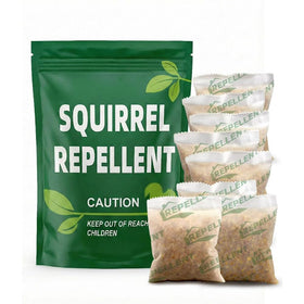 AUDQQM Squirrel Repellent Pouches pack shot for effective yard protection.