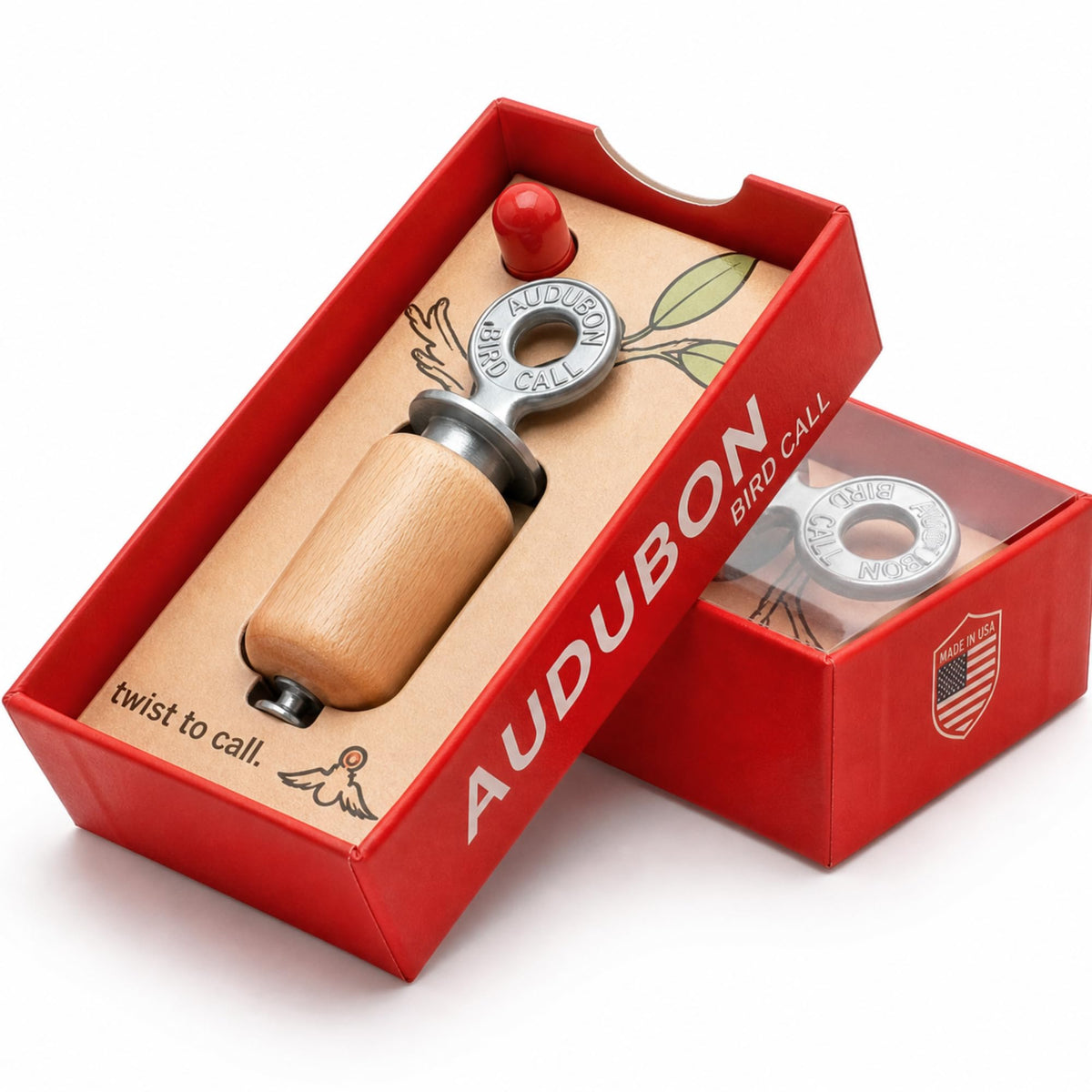 Audubon Bird Call Birch Gift Pack front view showing compact field-ready design.