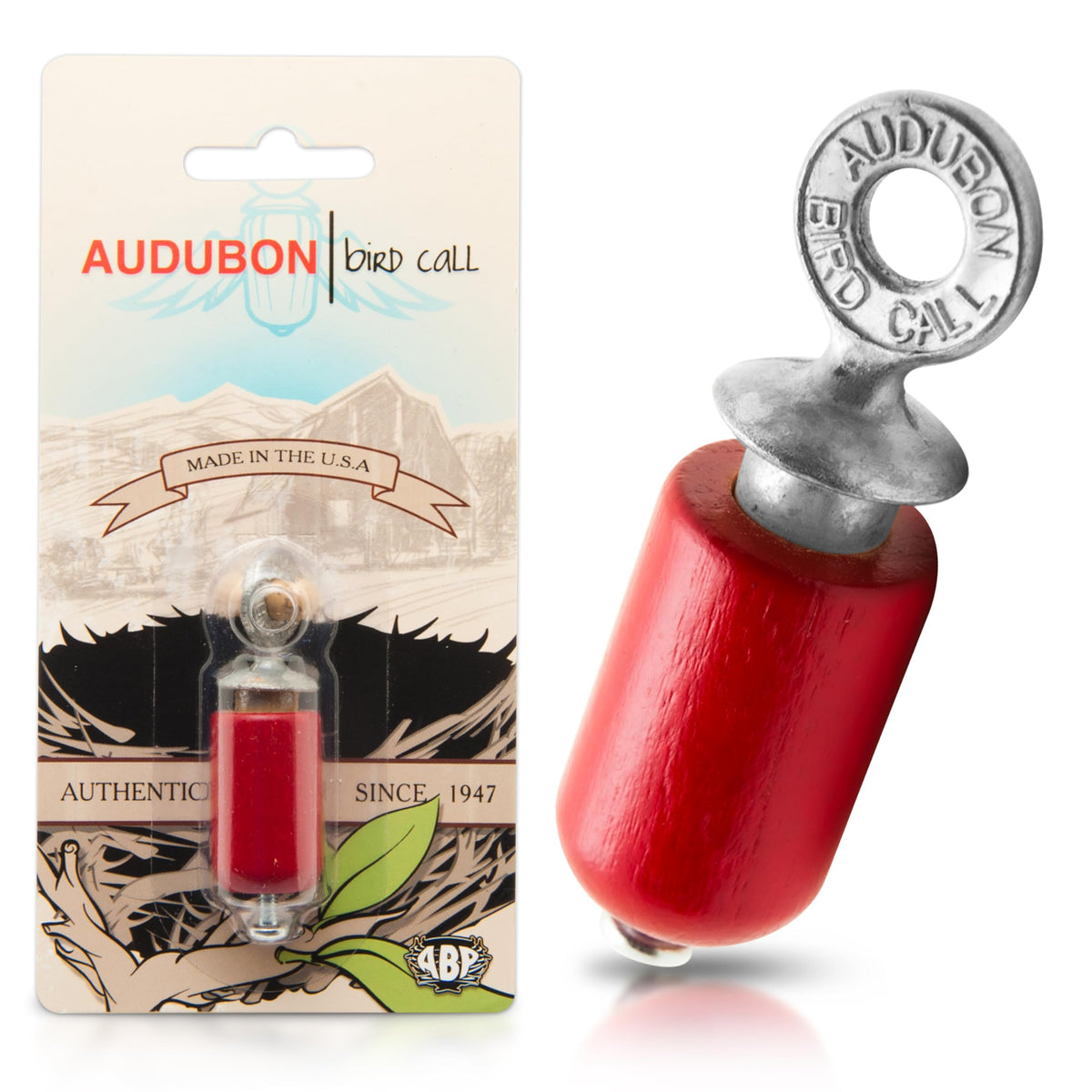 Audubon Bird Call Red—bright finish for easy visibility in the field.
