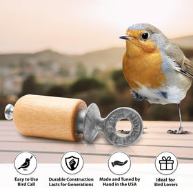 Audubon Bird Call with included rosin for voice renewal.