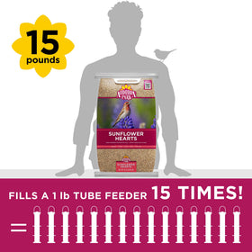 Energy-rich wild bird seed supports active birds in your yard.