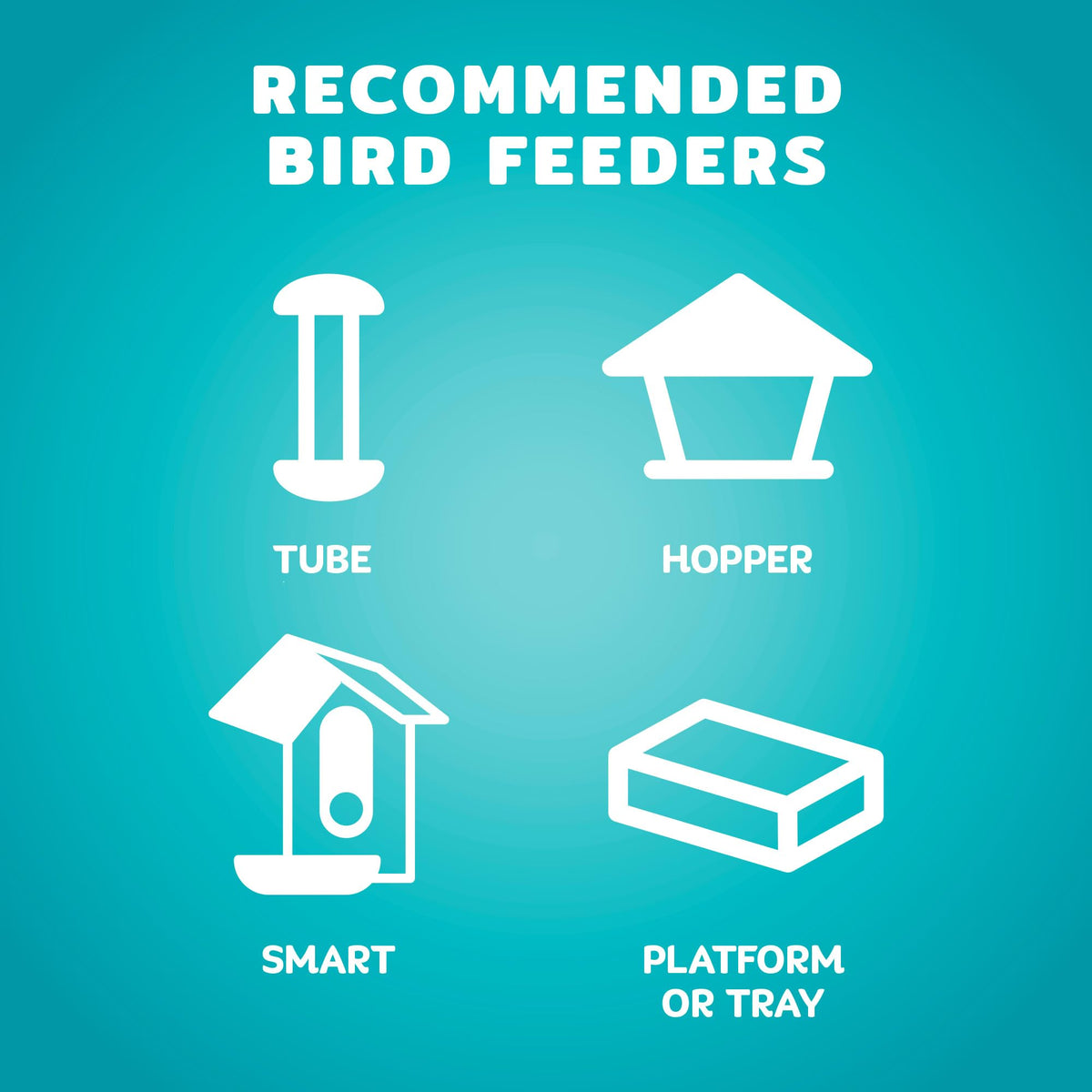 Audubon Park compatible with platform and hopper feeders.
