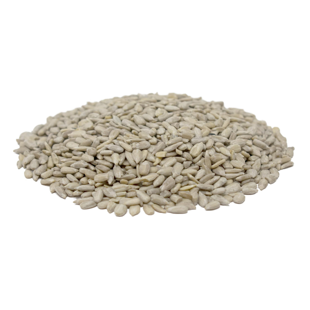 Shell-free sunflower hearts close-up showing mess-free feeding from Audubon Park.