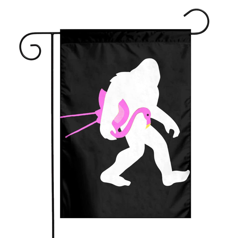 Augenstern bigfoot flamingo garden flag with playful design to brighten your yard