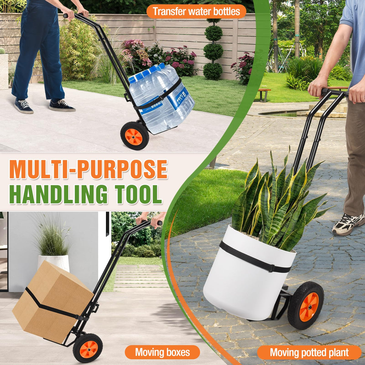 AugFir ergonomic handle reduces strain during long pot-moving sessions.