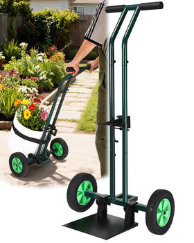 AugFir plant dolly with wheels and 260 lbs capacity for easy mobility across terrains