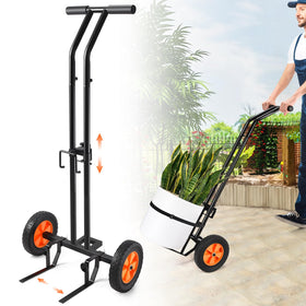 AugFir plant dolly wheels enable easy movement of heavy pots indoors or outdoors.