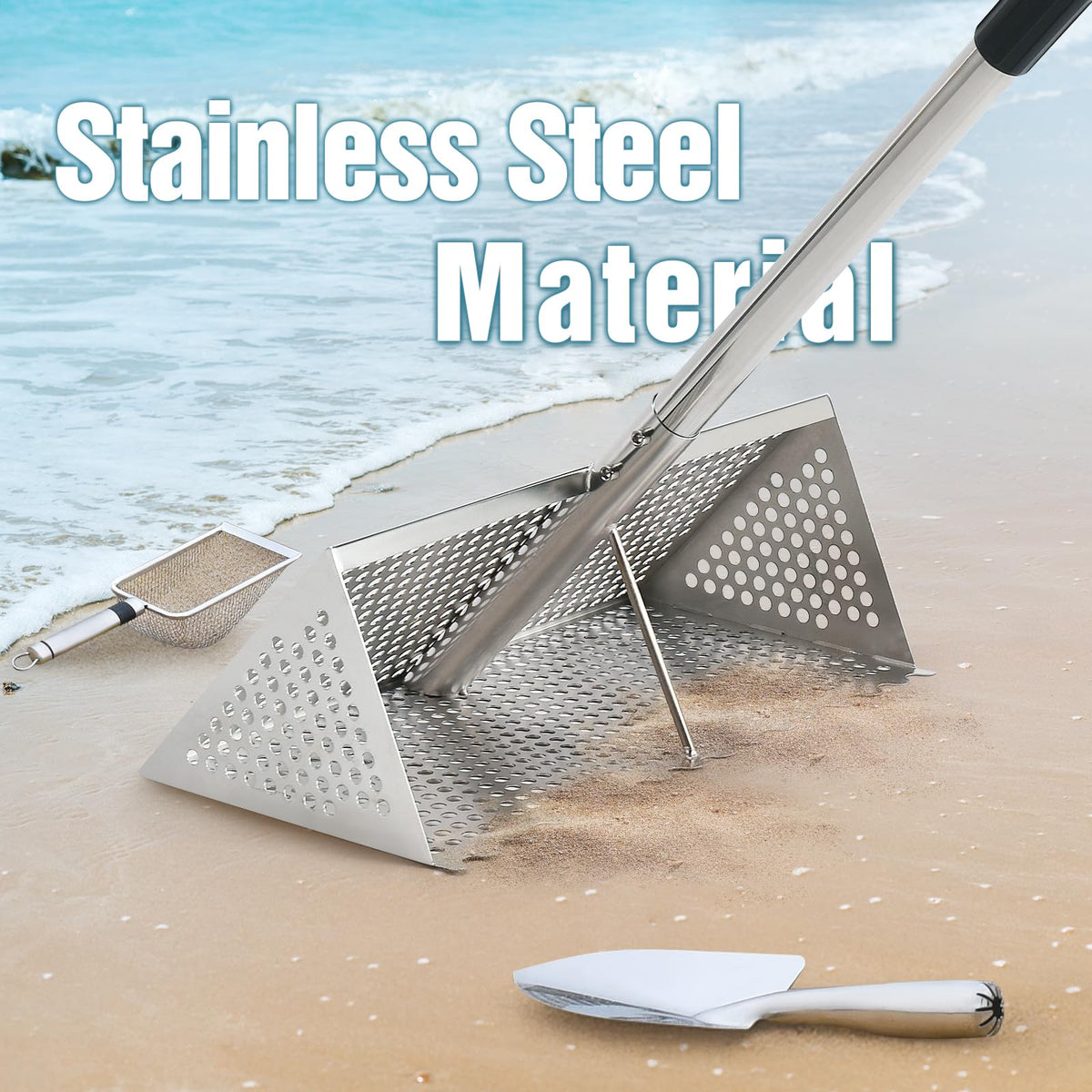 AugFir Shark Tooth Sifter for finding shells and shark teeth on the shore.