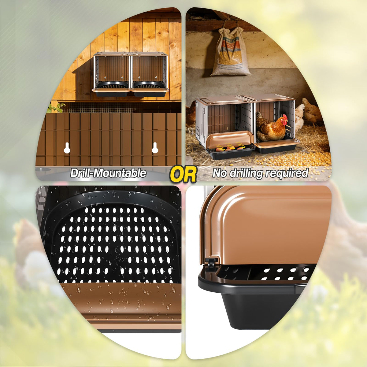 AugFir stackable nesting boxes design for expandable coop setup.