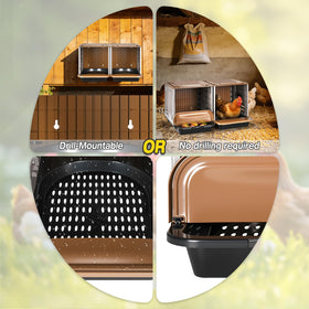 AugFir stackable nesting boxes design for expandable coop setup.