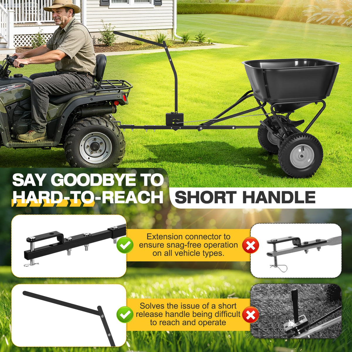 Universal hitch extender for easy attachment to vehicles