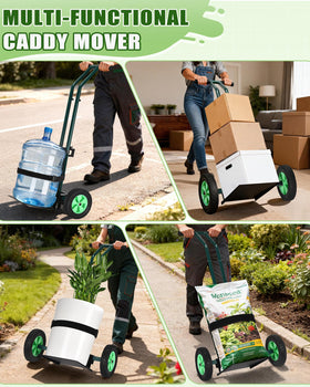 AugFir rolling trolley reduces strain when relocating planters
