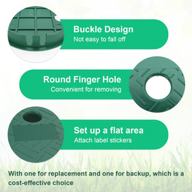 Top flat area is ideal for labeling