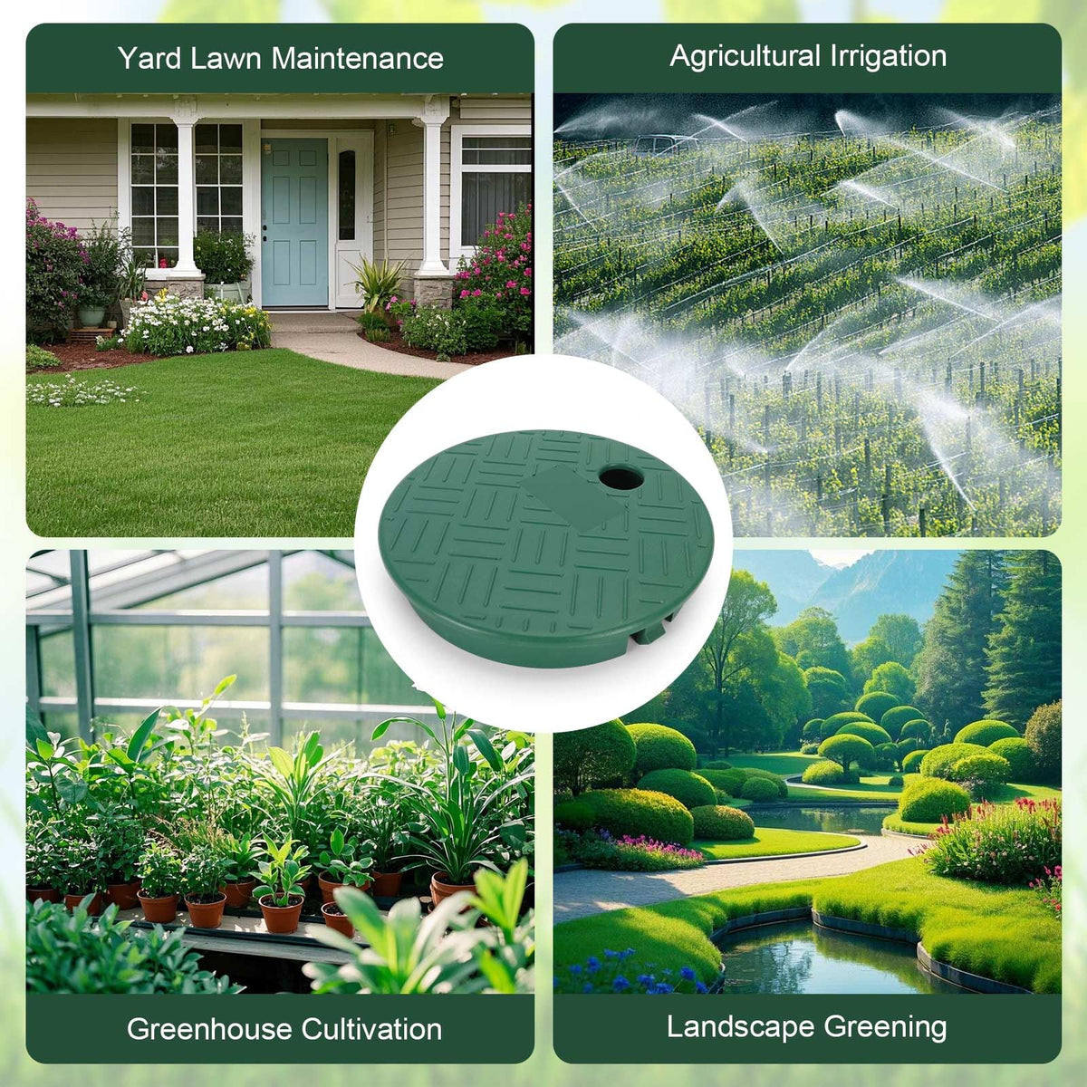 Weather-ready design helps guard the irrigation control valve