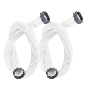 Augisteen 2-pack pool hoses 1-5in-59in for above-ground pools, flexible replacement option.