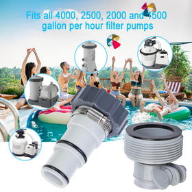 Augisteen stainless steel clamps secure pool hose connections for a tighter seal