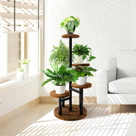 Versatile indoor corner display suitable for living rooms or balconies.